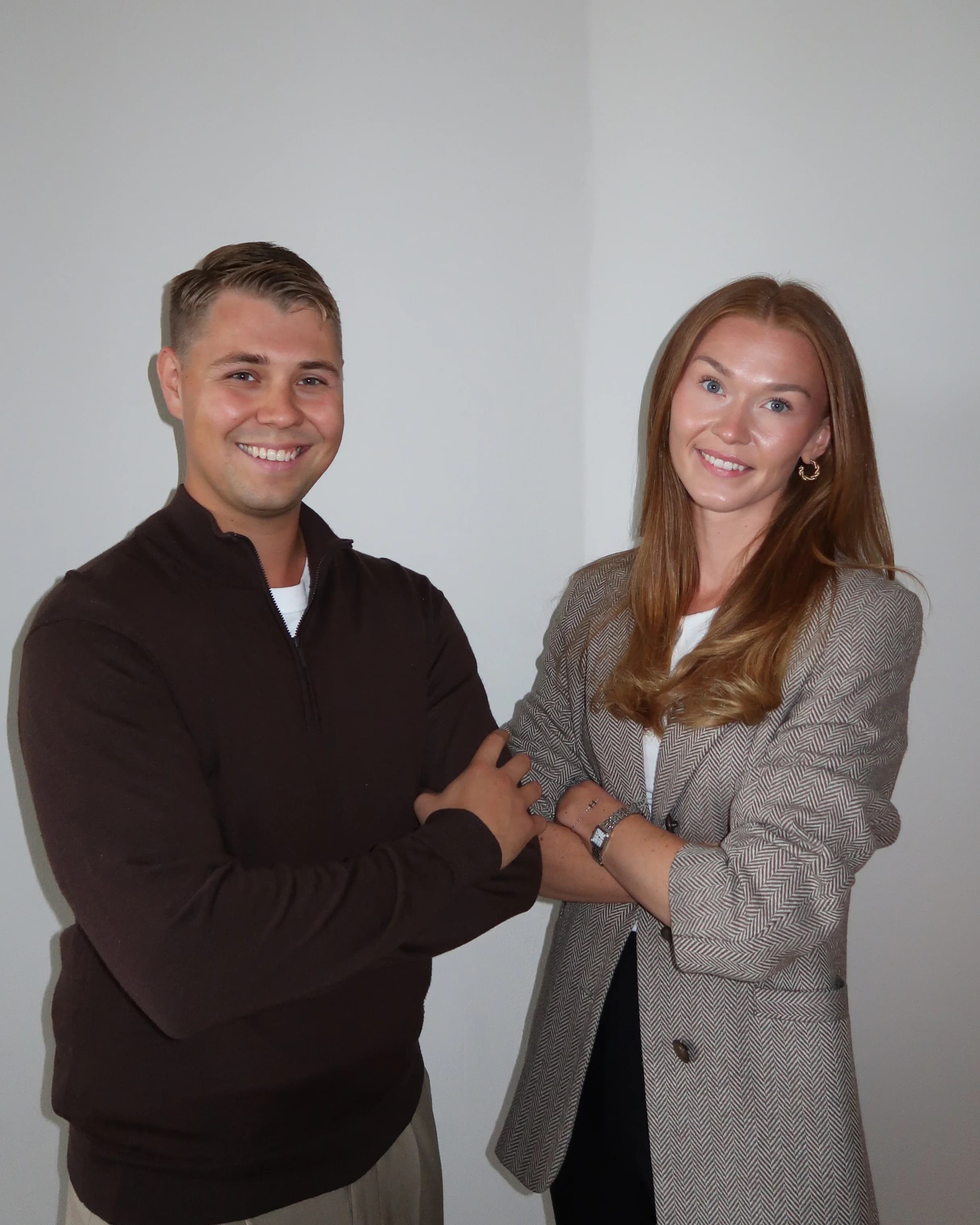 Luna Labs founders Hannes Hård af Segerstad on the left and Wilma Deleryd on the right.